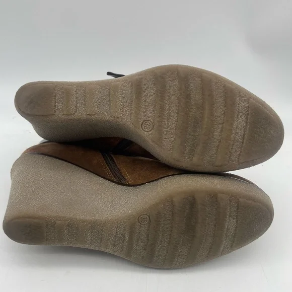 ANDRE ASSOUS Pamie Suede Leather Wedge Booties - Picture 7 of 8